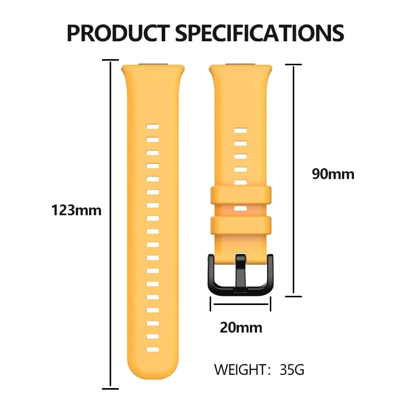 Silicone watchband For Huawei Watch FIT 2 Strap smart Wrist band metal Buckle sport Replacement correa fit2 bracelet Accessories