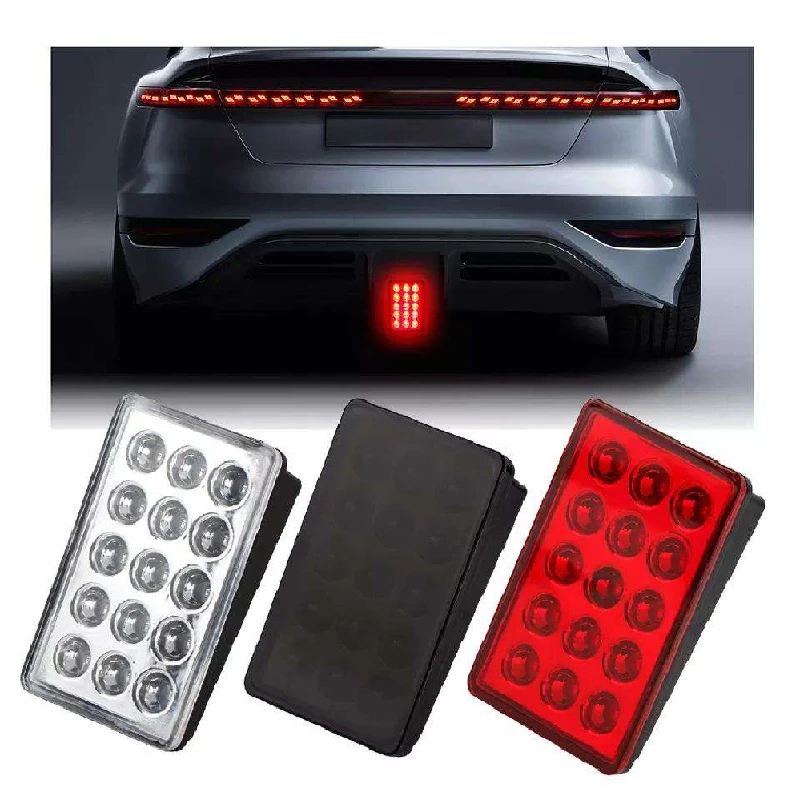 

12V car LED Brake Light F1 Style Car Motorcycle Rear Tail Light Flashing Warning Signal Light Red/Black General Car Accessories