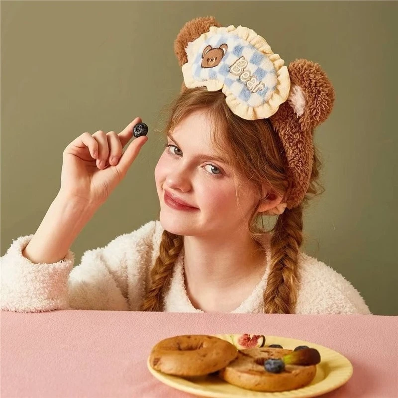 

Минозо резинка для волос и маска для мытья лица, специальная повязка на голову, повязка на голову для макияжа, повязка на голову, галстук для волос, резинка для волос, головной убор, прыгающий тигр