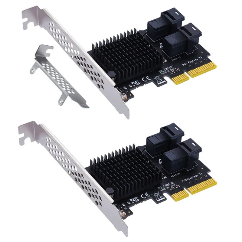 

PCI-E X4 to U.2 Riser Card Pcie to Dual SFF-8643 Expansion Adapter Nvme SSD Solid State Hard Disk for Pci-E X4/X8/X16