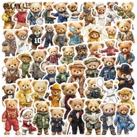 10/30/50PCS Mascot Cartoon Bear PVC Graffiti Stickers Aesthetic Funny DIY Decoration Toy Kid Travel Luggage Decal Sticker Pack