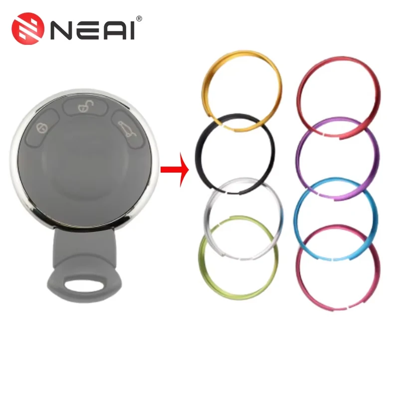 

Car Key Shell Aluminum Alloy Styling Ring Keychain Decorations For BMW Mini Cooper Clubman Countryman R55 R56 R57 R58 R59 R60