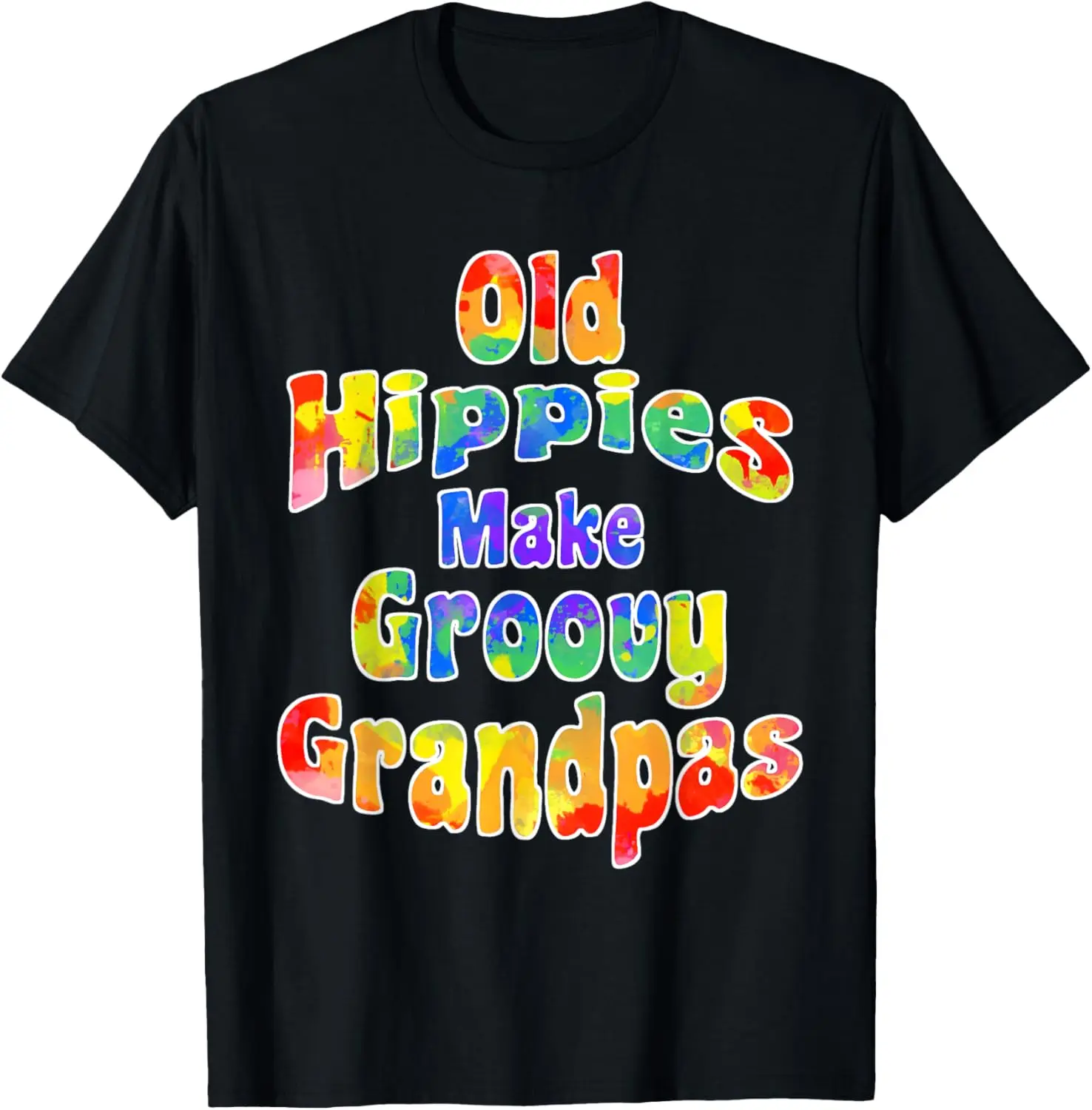

Футболка Old Hippies Make Groovy Grandpas Cool Hippy Grandparent