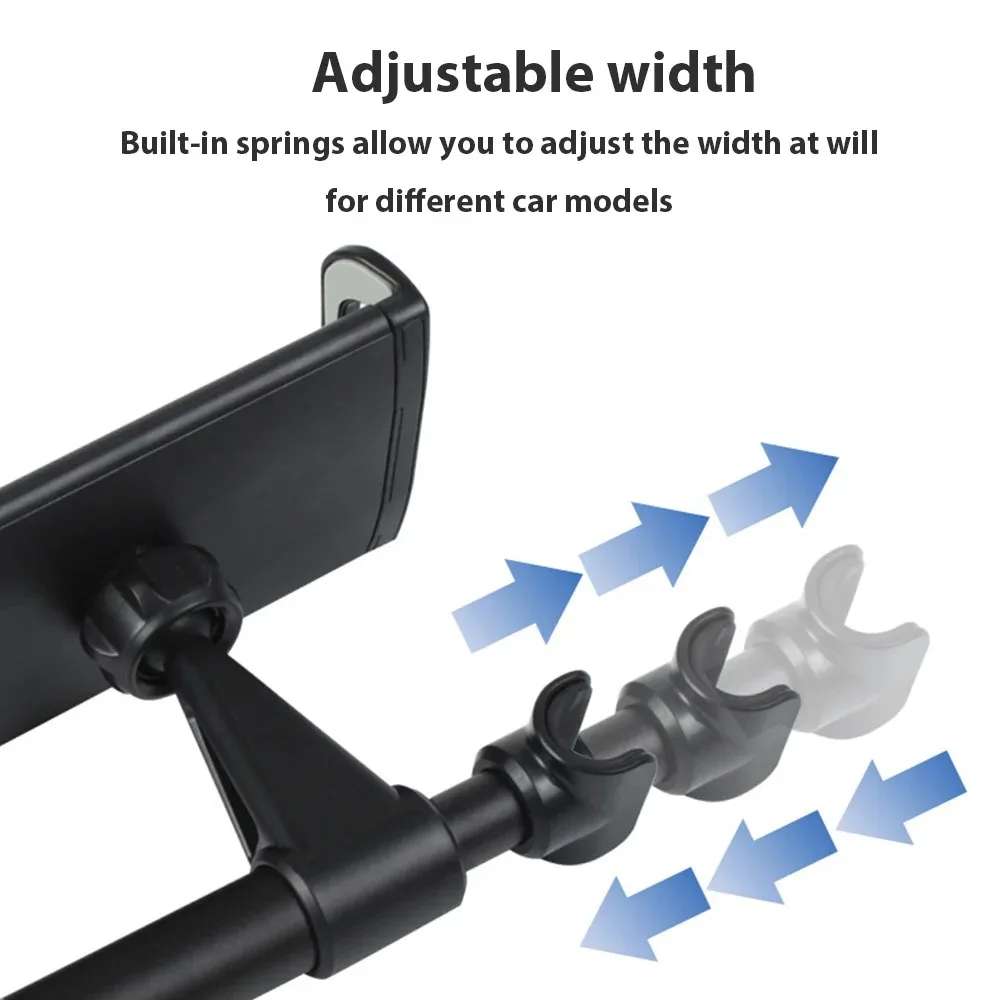 Supporto telescopico per Tablet PC con sedile posteriore per auto per iPhone Samsung iPad Tablet con rotazione di 360 gradi 4-11 pollici