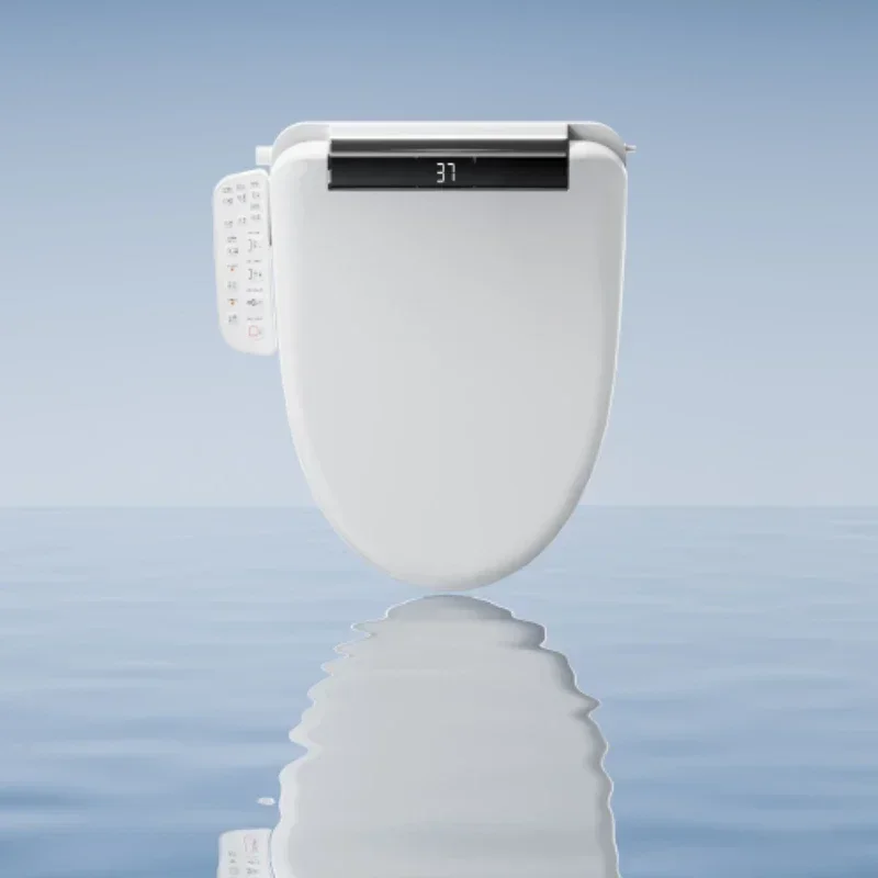 Instant Heating Smart Bidet Seat with Remote Control & Night Light-Heated Toilet Seat Cover with Air Dryer & Rear Wash Function