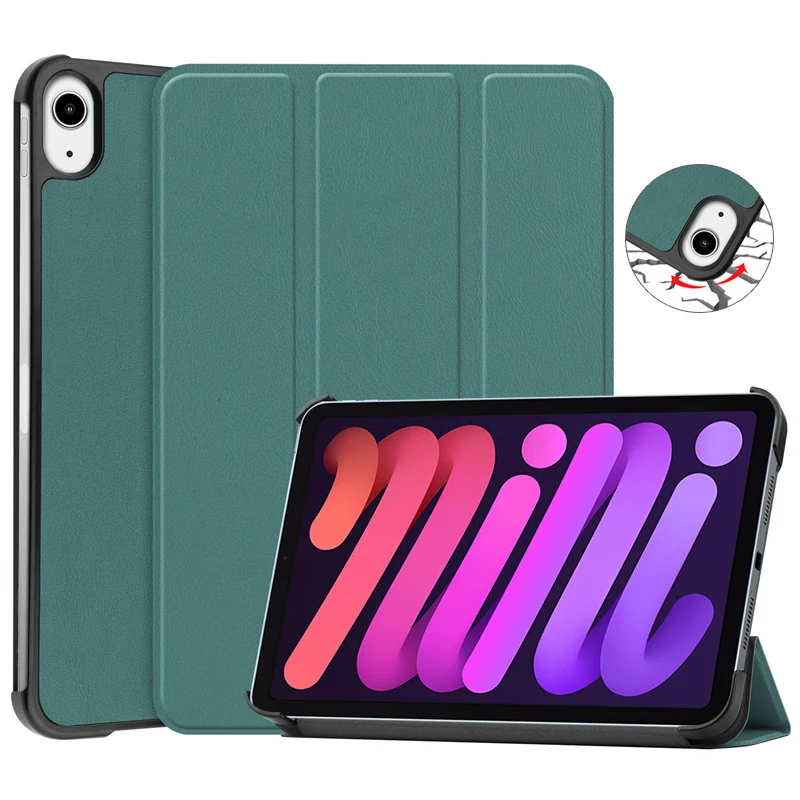 Pour iPad Mini 7 6 étui 8.3 A2995 support à rabat magnétique intelligent Folio couverture pour Funda iPad Mini 2024 Mini7 Mini6 étui veille/réveil automatique