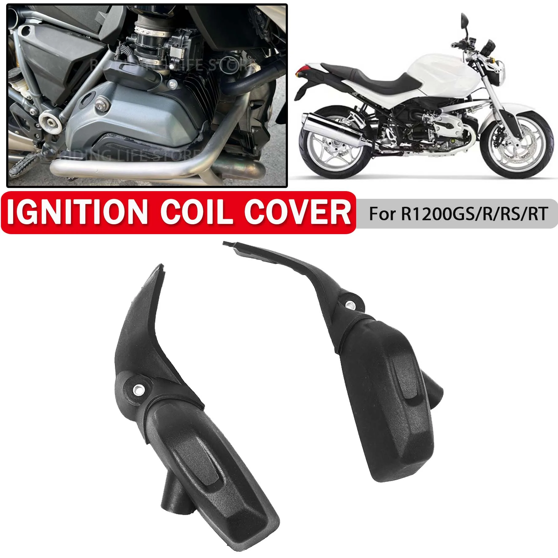 

Motorcycle Engine Ignition Coil Cover For BMW R1200GS ADV R1200R R1200RS R1200RT R1200 R RS RT 2013-2017 Spark Plug Frame Guard