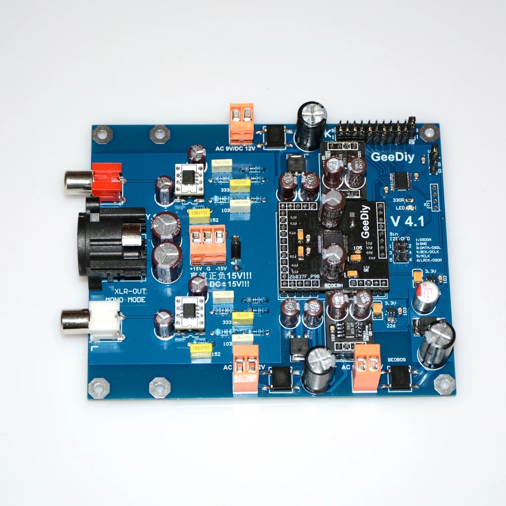 Version 4 AK4493SEQ I2S/DSD DAC Decoder 32bit 768K DSD512 Parallel Support