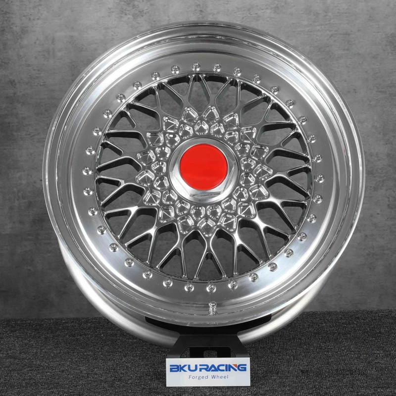 3 Piece 5x120 RS Wheels 17 18 19 Inch Rims Alloy Chrome Face Wheel for BMW M5 M3 E36 E32 E36 E38 E90 E60 F10 E92 view 2