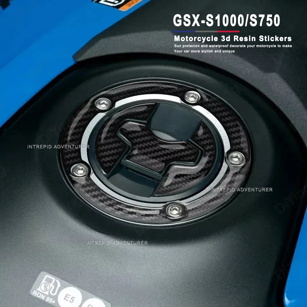 

3D gel Resin decals Motorcycle Fuel Cap Cover Protectors Sticker waterproof for Suzuki GSX-S1000 GSX-S750 GSX-S750Z 2017-2018