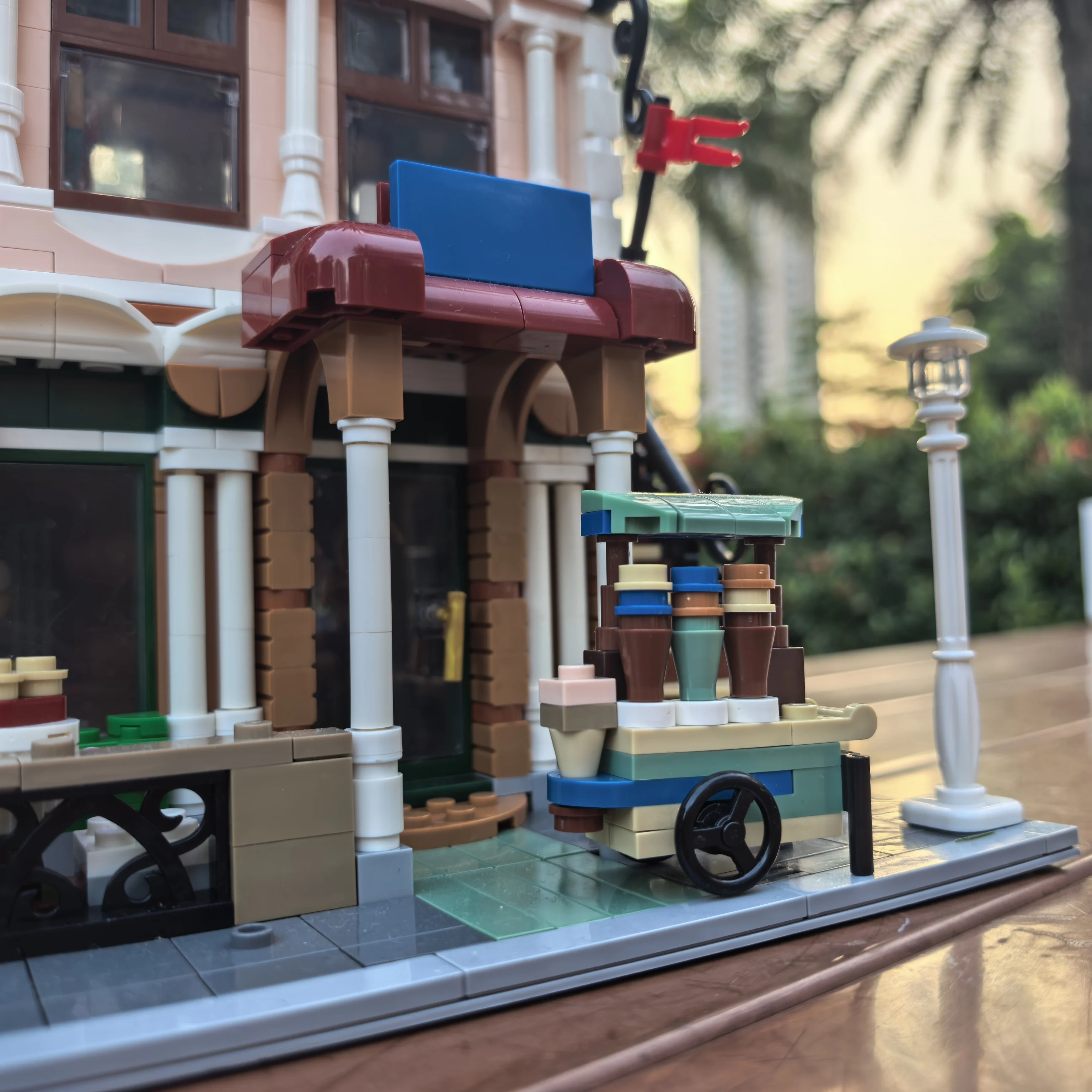 2693 Uds. Experto creativo MOC Boutique Museo de Bellas Artes bloques de construcción ciudad vista a la calle cafetería modelo juguetes de montaje regalo para niños