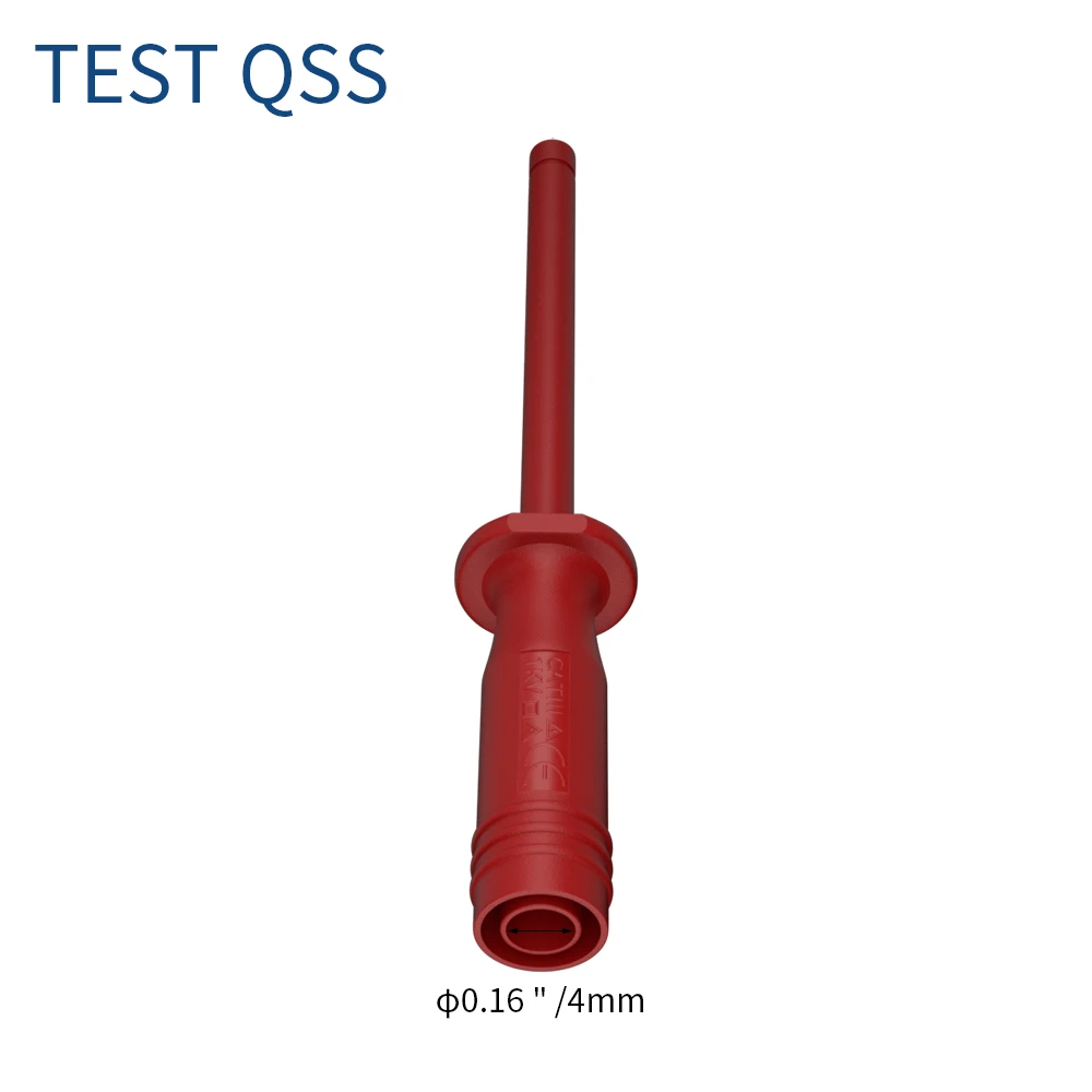 QSS 2PCS Test  Pin 1MM Test Probe Tips Electrical Connector 4MM Female Banana Plug Multi-meter Needle Q.30016