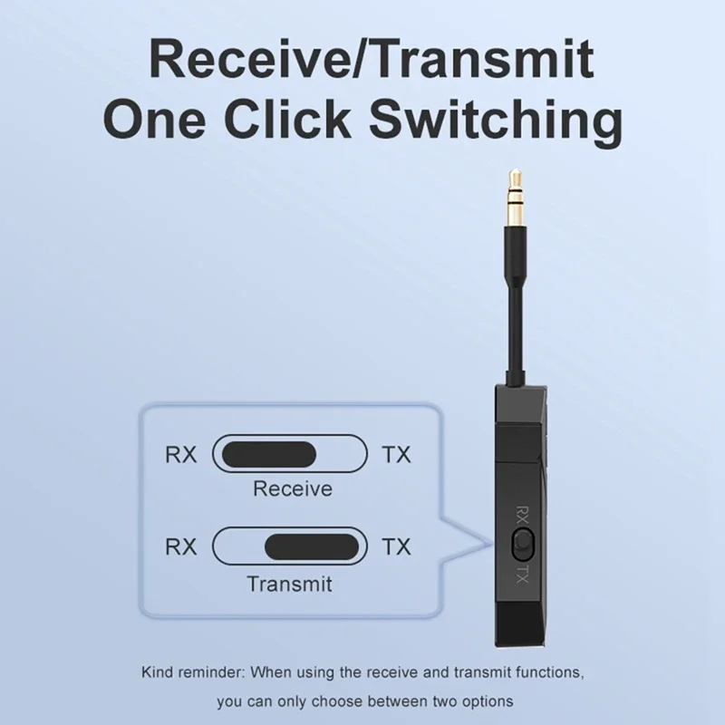Bluetooth 5.4 Audio Receiver Transmitter 3.5Mm Aux Hifi Stereo Wireless Audio Adapter For TV Speaker PC Car Airplane