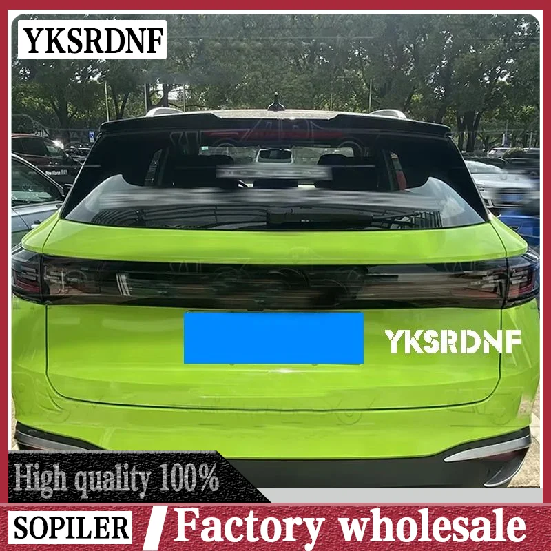 ABS Material Rear Roof Spoiler Wings for Volkswagen VW Volkswagen ID.4 2020 2021-2023+ Car Styling ABS Carbon Look Rear Spoiler