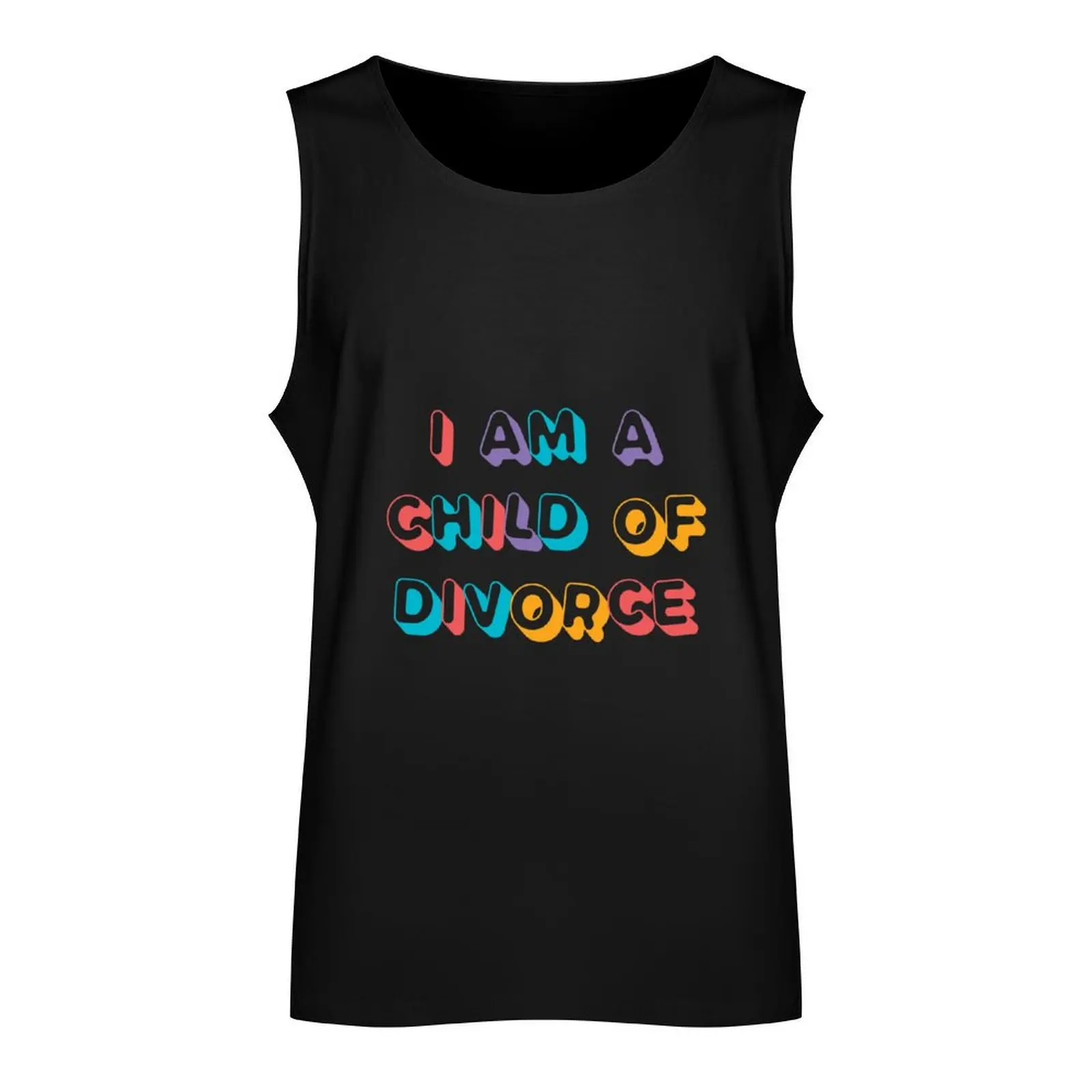 I am a child of divorce Tank Top sleeveless gym shirts male Men gym sportswear gym t shirt men