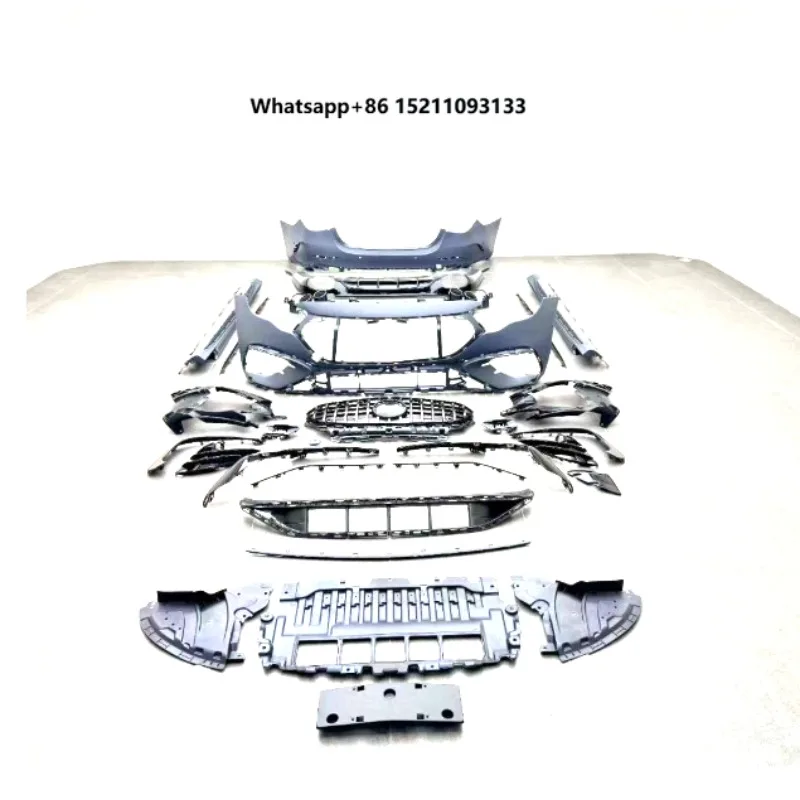 W214 Model, Modified with Large Body Kit, E300L Sport 53 Front Bumper, Rear Bumper, Tail Lip and Grille Kit.