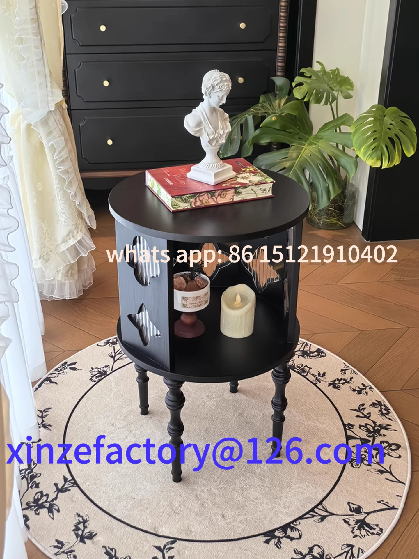 

Customizable retro solid wood edge few small shelves