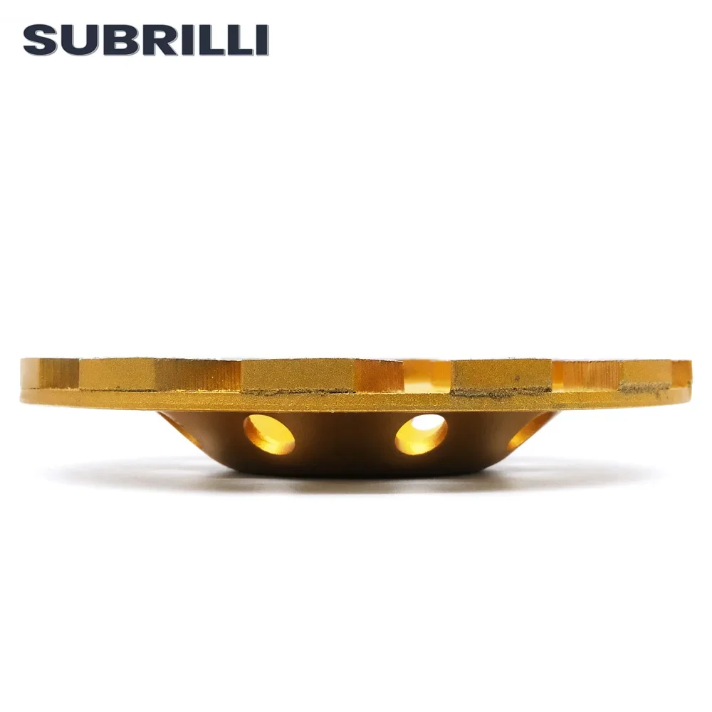 SUBRILLI Mola diamantata 125mm Smerigliatrice a disco diamantato per pietra di cemento Utensile manuale abrasivo Blocco di levigatura da 5 pollici