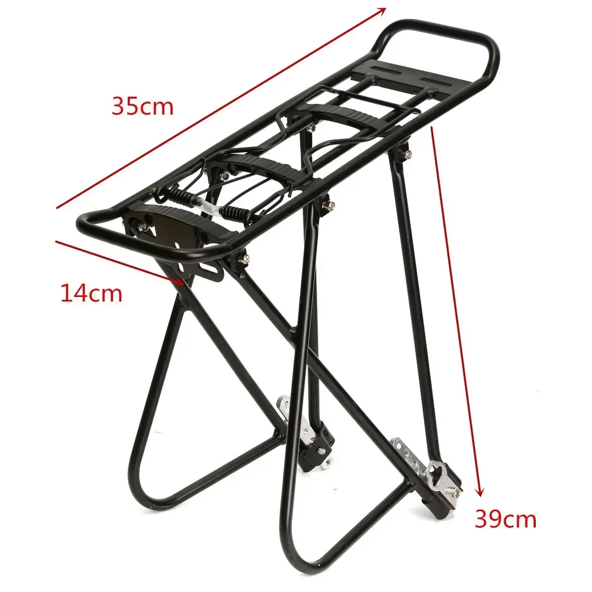 26inch Bicycle Carrier Bike Luggage Cargo Rear Rack Aluminum Alloy Shelf Saddle Bags Holder Stand Support With Mount Tools