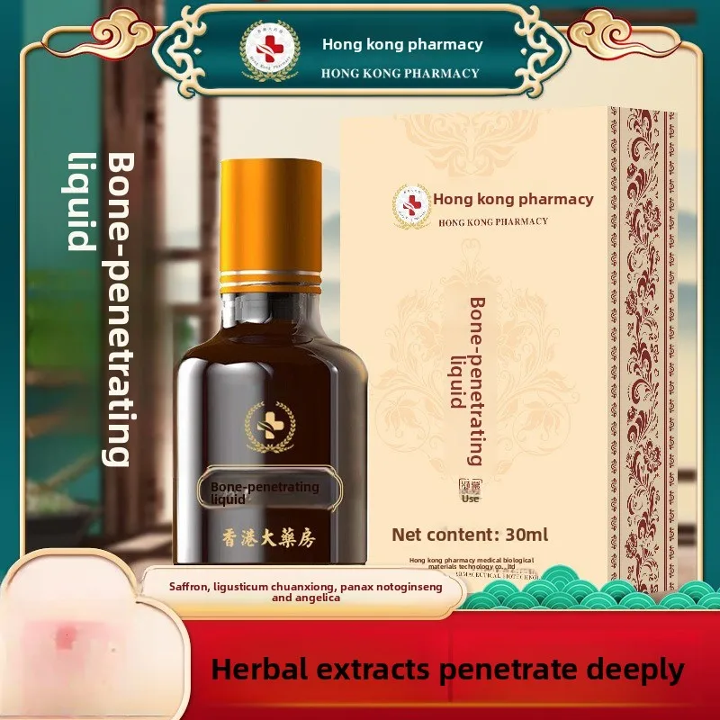 

Bone Penetrating Liquid for Neck & Joint Care, Herbal Massage Oil with Moxa Extract, 30ml Plant-Based