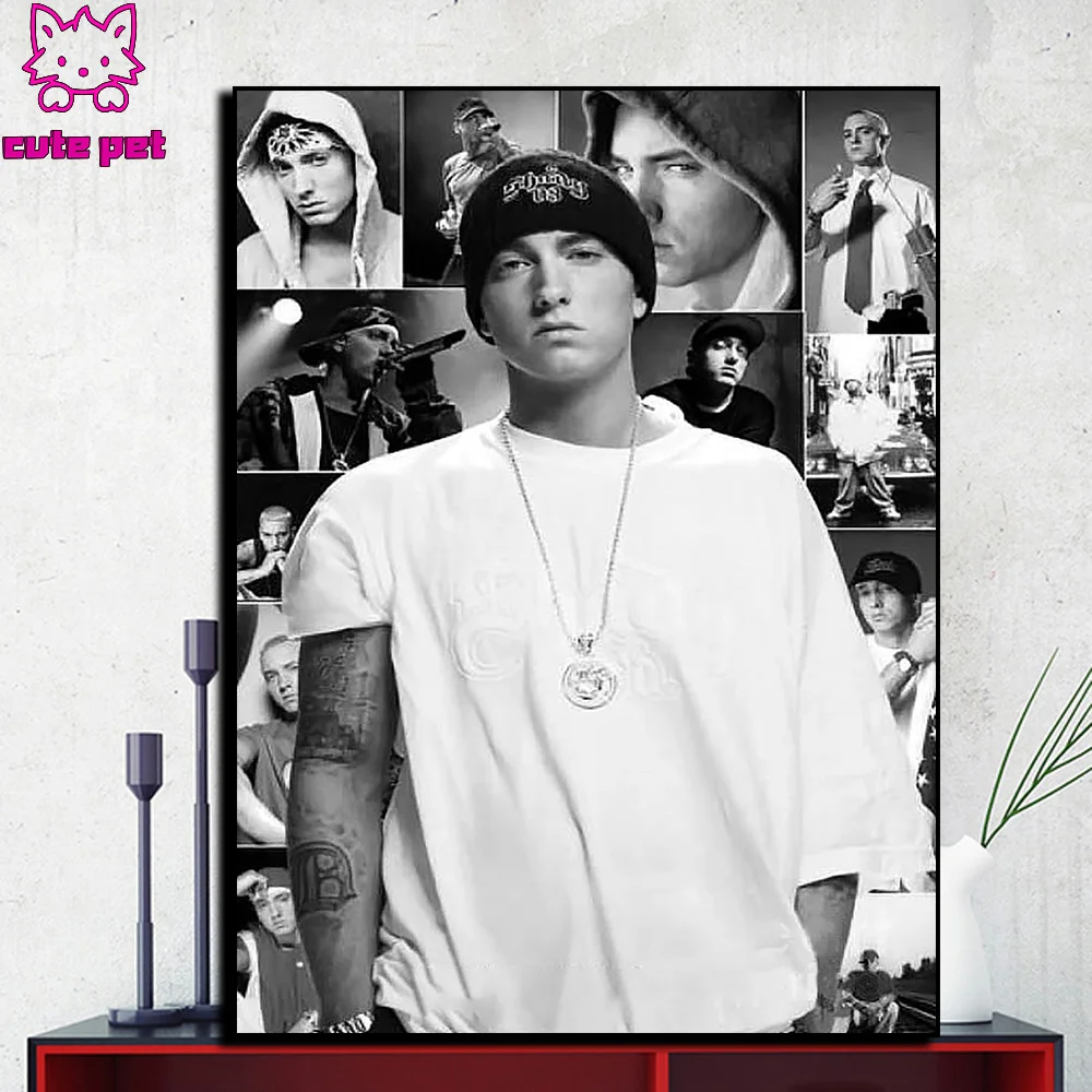 Diamond Painting Canvas Pictures EMINEM In His Youth Cross Stitch Diamond Embroidery 5D Full Square round Drill Handmade decor