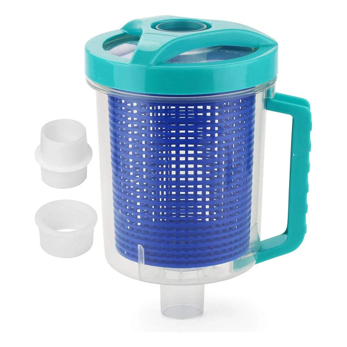 SMIEA Contenitore per foglie per piscina, contenitore per raccogli foglie Contenitore per foglie professionale di grande capacità con cestino in rete A