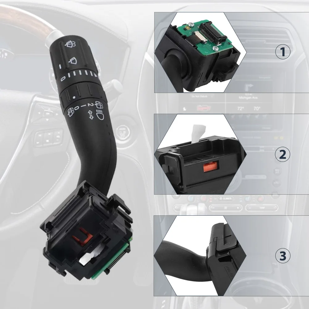 

For Ford Explorer 2016 2017 2019 Police Interceptor Utility 16 Pins Car Windshield Wiper Switch CBS2358, 1S15112,, GB5Z13K359AA