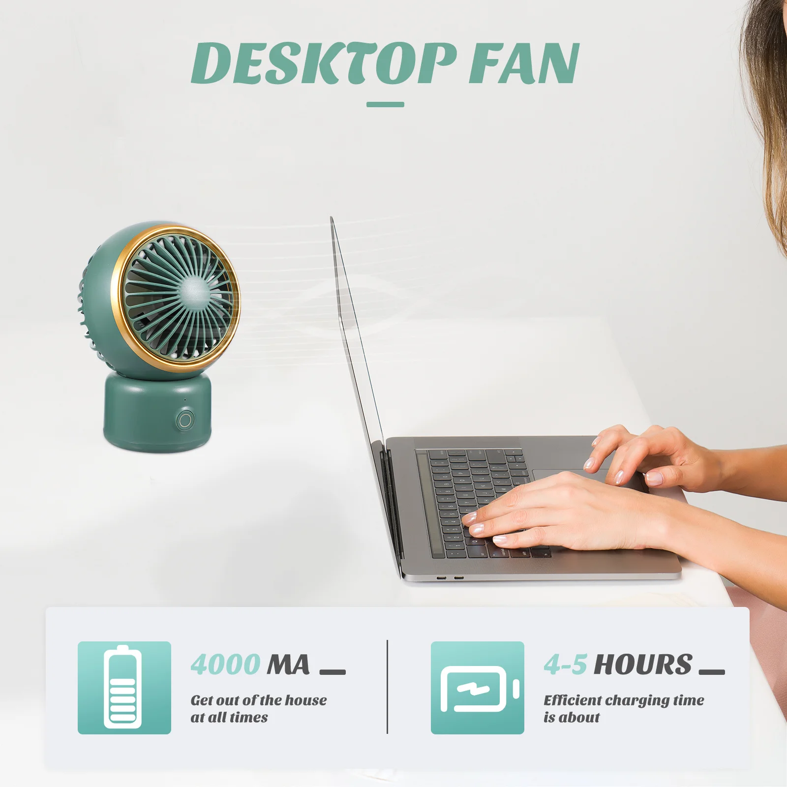 

Portable Mini Usb Rechargeable Compact Lightweight Cooling For Travel Camping Outdoor Indoor Use Handheld Dormitory Office