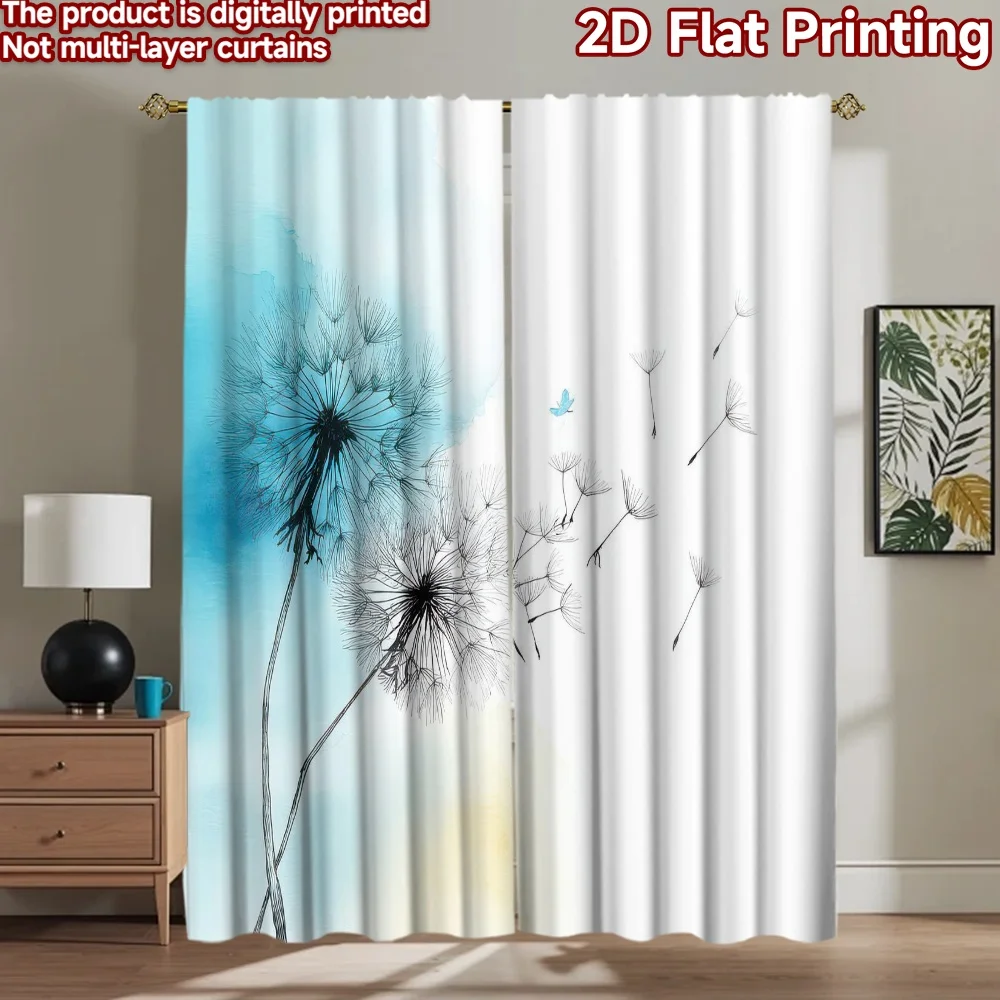 

1pc 2D flat Photography Backdrop Popular Photography Backdrop Dandelion Wishes in Blue 100% Polyester Festive Wall Decor Use for