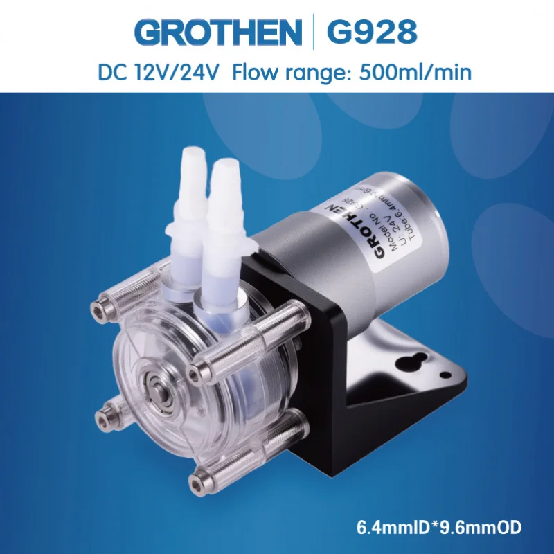 

Peristaltic Pump DC 12V/24V 500ml/min Dosing Pump For Vacuum Aquarium Lab Analytical