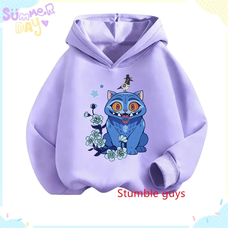 

Boys' Kpop Demon Hunters Hoodie Autumn Rumi Anime Warm Soft Daily Wear Girls Kids Hooded Sweatshirt​