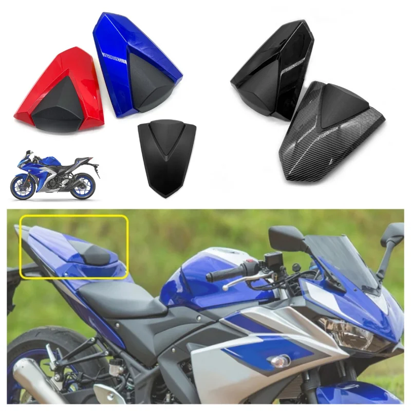 Fit For YAMAHA YZF-R25 YZF-R3 MT-25 MT-03 2013-2024 MT03 MT25 Motorcycle Pillion Rear Passenger Solo Seat Cover Cowl YZF R3 R25