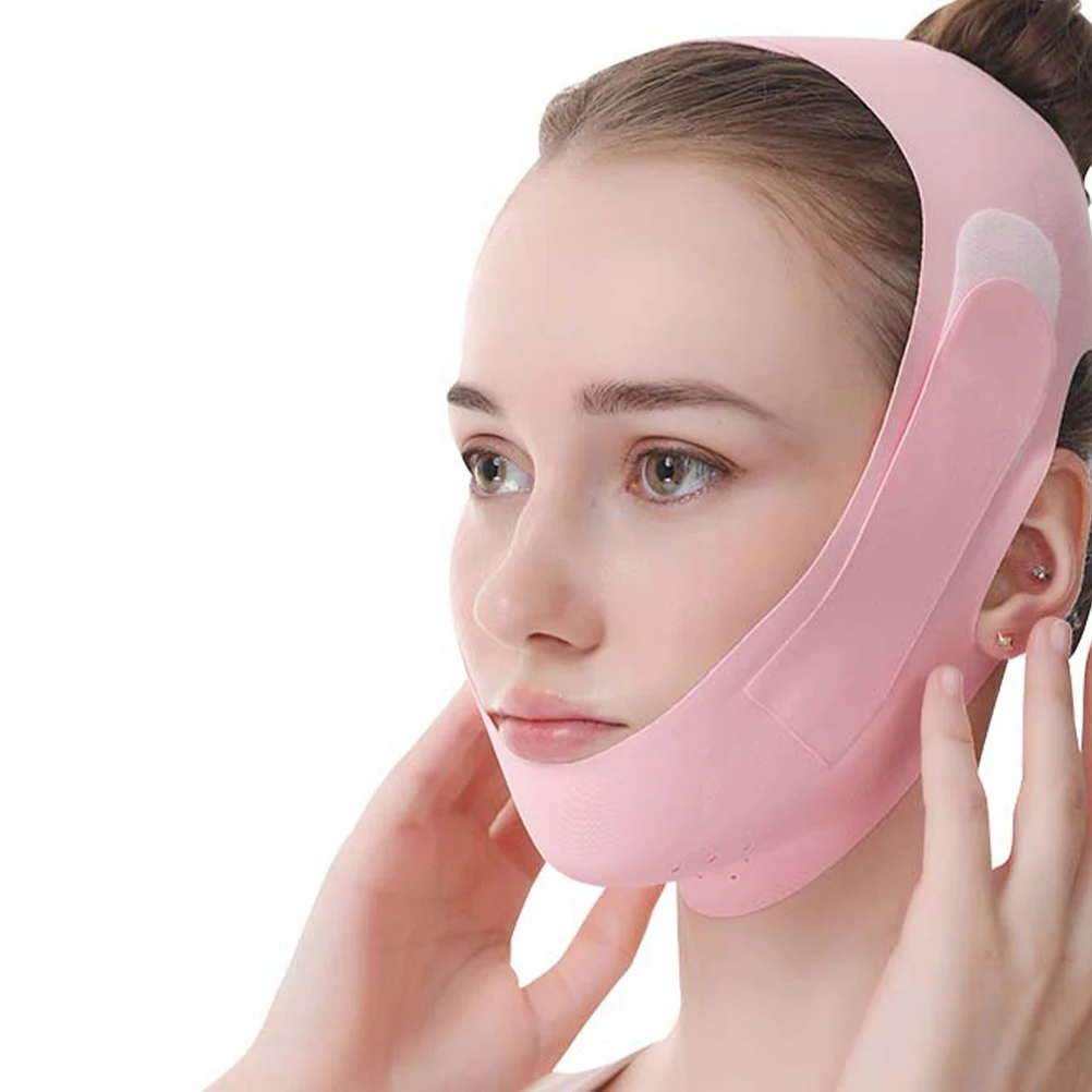 

V Reusable Strap Double Facial Sleeping Reduce Belt Sculpting Sleep Mask Lifting Chin Mask Firming Face