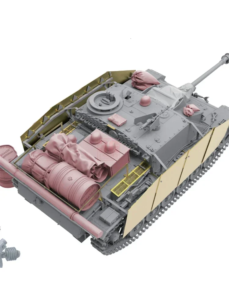 Border Assembly BT-045 1/35 Early Production 42 Type 3 Assault Gun 105MM Full Internal Structure Model Kit
