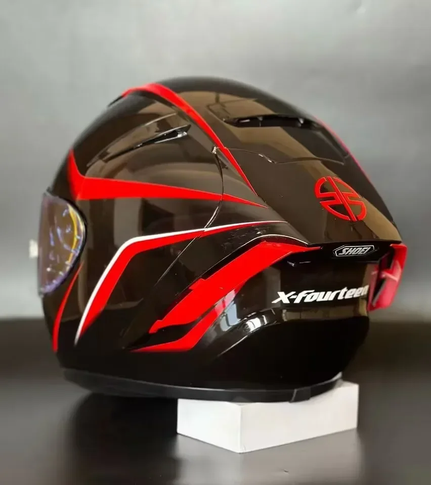 New full-face SHOEI X14 black and red H2 helmet motorcycle cross-country race motorcycle riding helmet De Motocicleta Casco