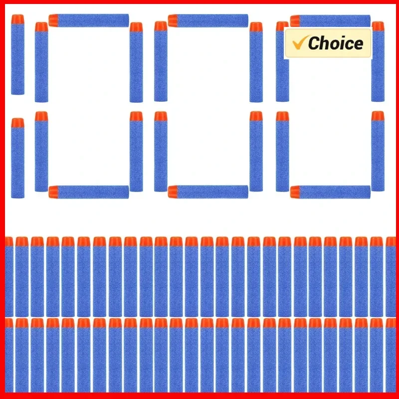 H100-1000 SZT. Niebieskie Kulki z Okrągłą Głowicą 7,2 cm Nerfs N-strike Elite Series Blaster Pistolety Piankowe EVA Wkładki do Strzelania Zabawki dla Dzieci Akcesoria do Broni