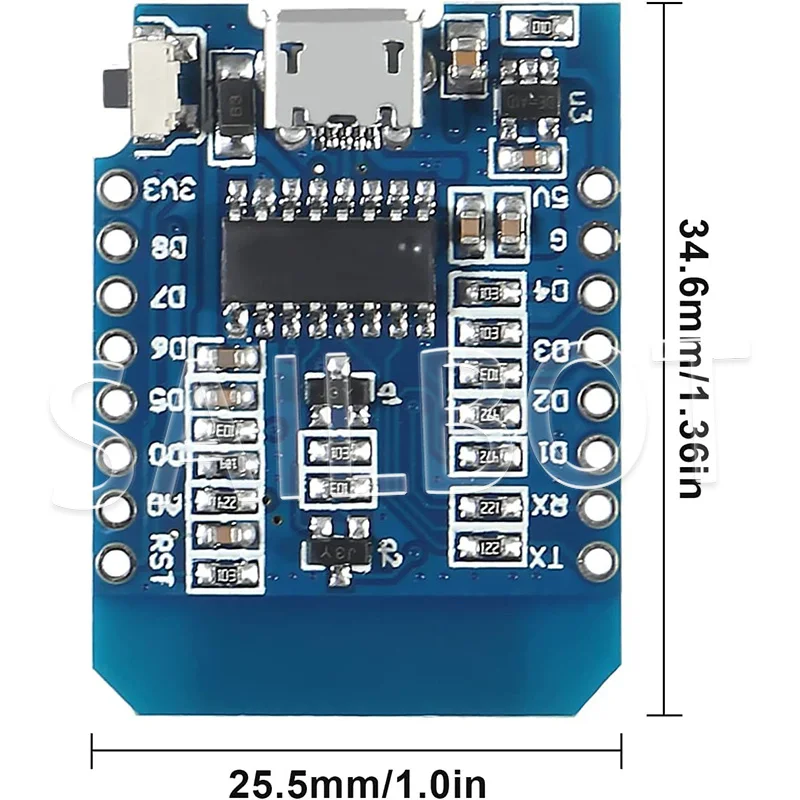 1-10 قطعة WeMos D1 Mini TYPE-C/Micro USB ESP8266 ESP-12F CH340G V2 وحدة WiFi D1 لوحة تطوير صغيرة 3.3 فولت مع دبوس لاردوينو