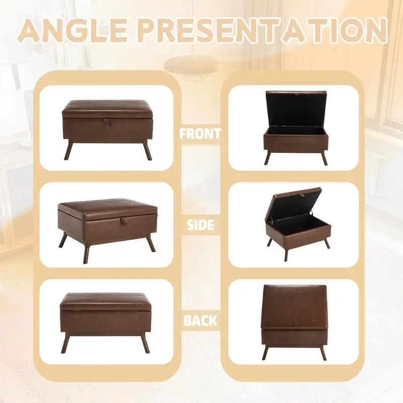 โต๊ะกาแฟทรงสี่เหลี่ยมสไตล์มิดเซ็นจูรี่โมเดิร์น พร้อมที่เก็บของ สำหรับห้องนั่งเล่น ทางเข้าบ้าน ห้องครอบครัว ใช้งานได้หลากหลาย เป็นโต๊ะกาแฟและ