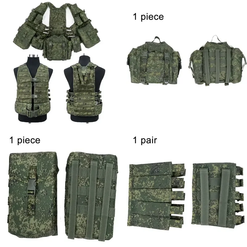 6sh117 Gen3 Tactical   Vest EMR Camouflage MOLLE System Training Vest with Pouches Full Set Protective