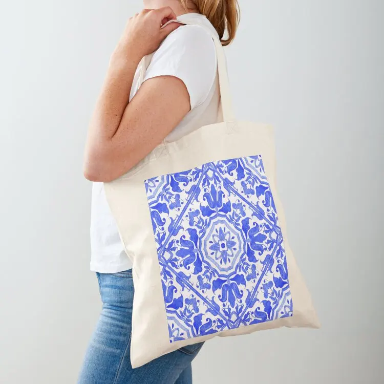 

Portuguese azulejo tiles. Tote Bag bags for women Shopping bags Women's shopper custom canvas bag