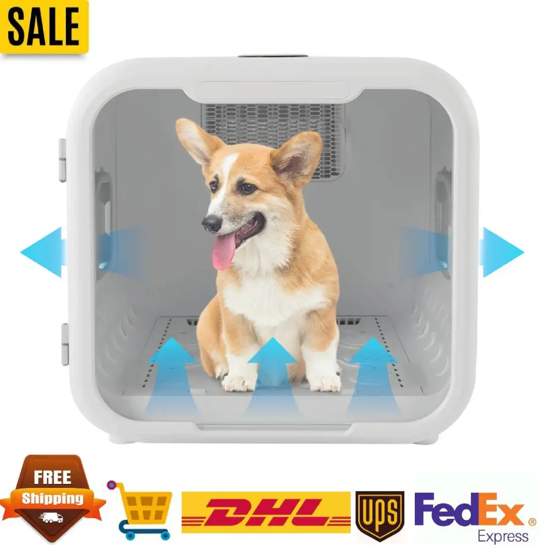 

800W Fully Automatic Smart Pet Dryer Box 3 Drying Modes, 18.520.4718.5in Pet Grooming Hair Dryer 5-99min Timer for Pet Owners​