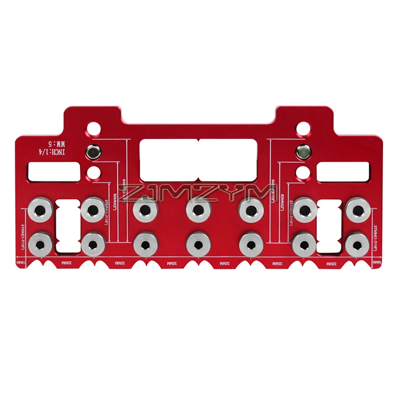 Shelf Pin Jig for 1/4'',5mm,6mm Shelf Pins-Aluminum Alloy Shelf Pin Holes Drilling Guide, Cabinet Hardware Drilling Template