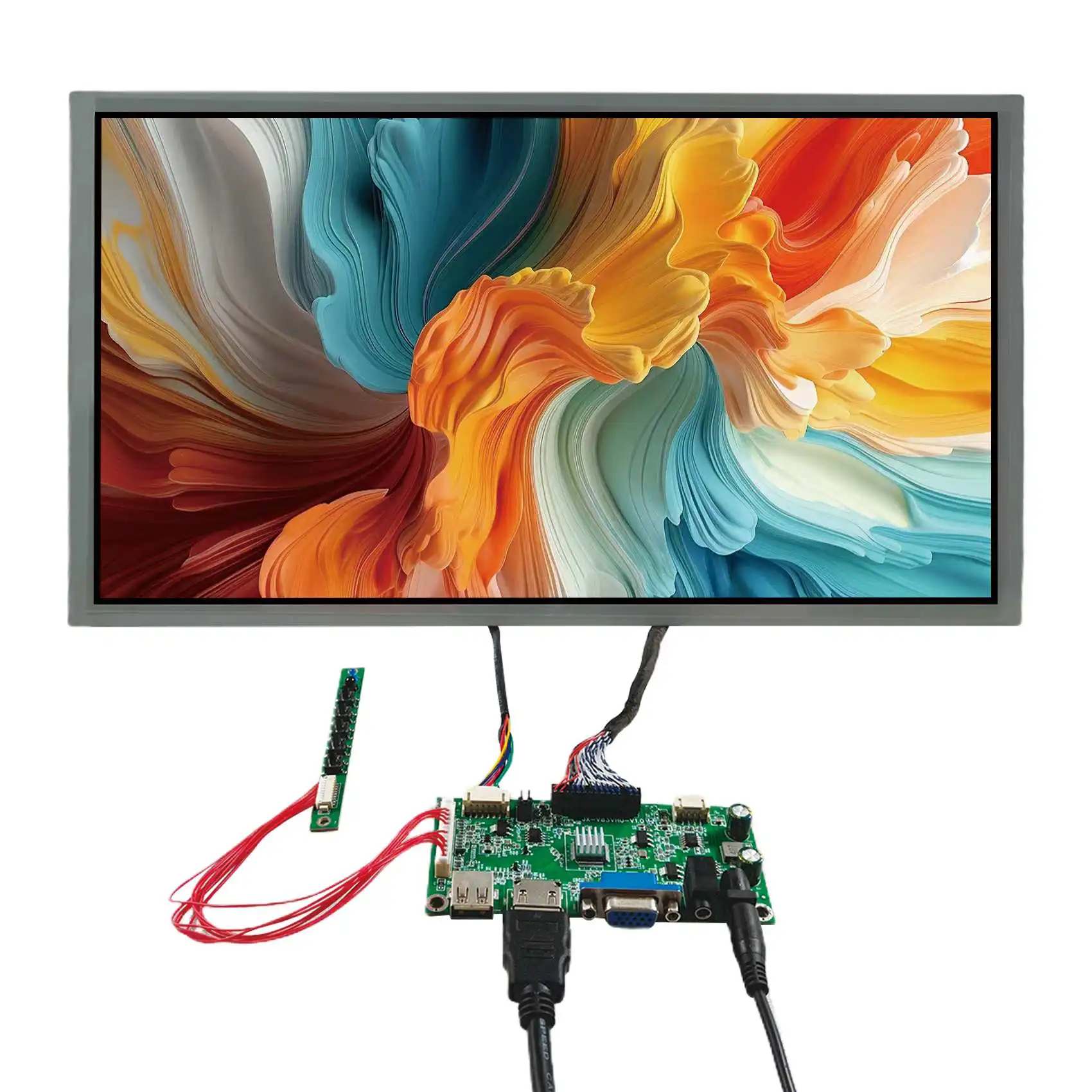 

Плата контроллера ЖК-дисплея H-D VGA USB 15,6 дюйма LQ156M1LG21 1920X1080 600 нит ЖК-экран
