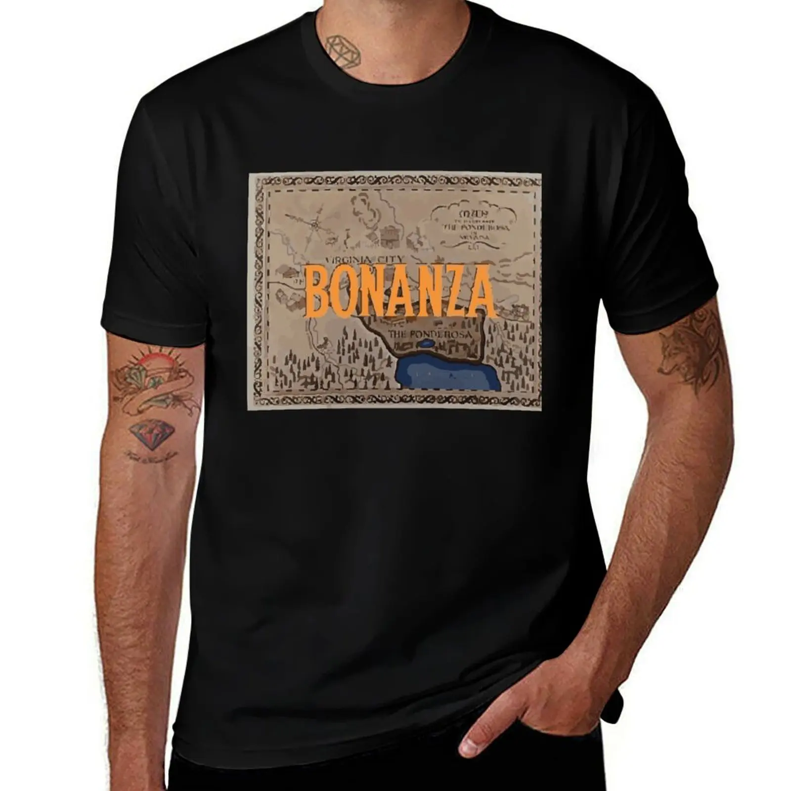 

poster logo bonanza T-Shirt Gym Exercise Short Sleeve T-Shirt