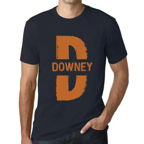 Herren Grafik T-Shirt Downey Öko-Verantwortlich Vintage Jahrgang Kurzarm Lustige