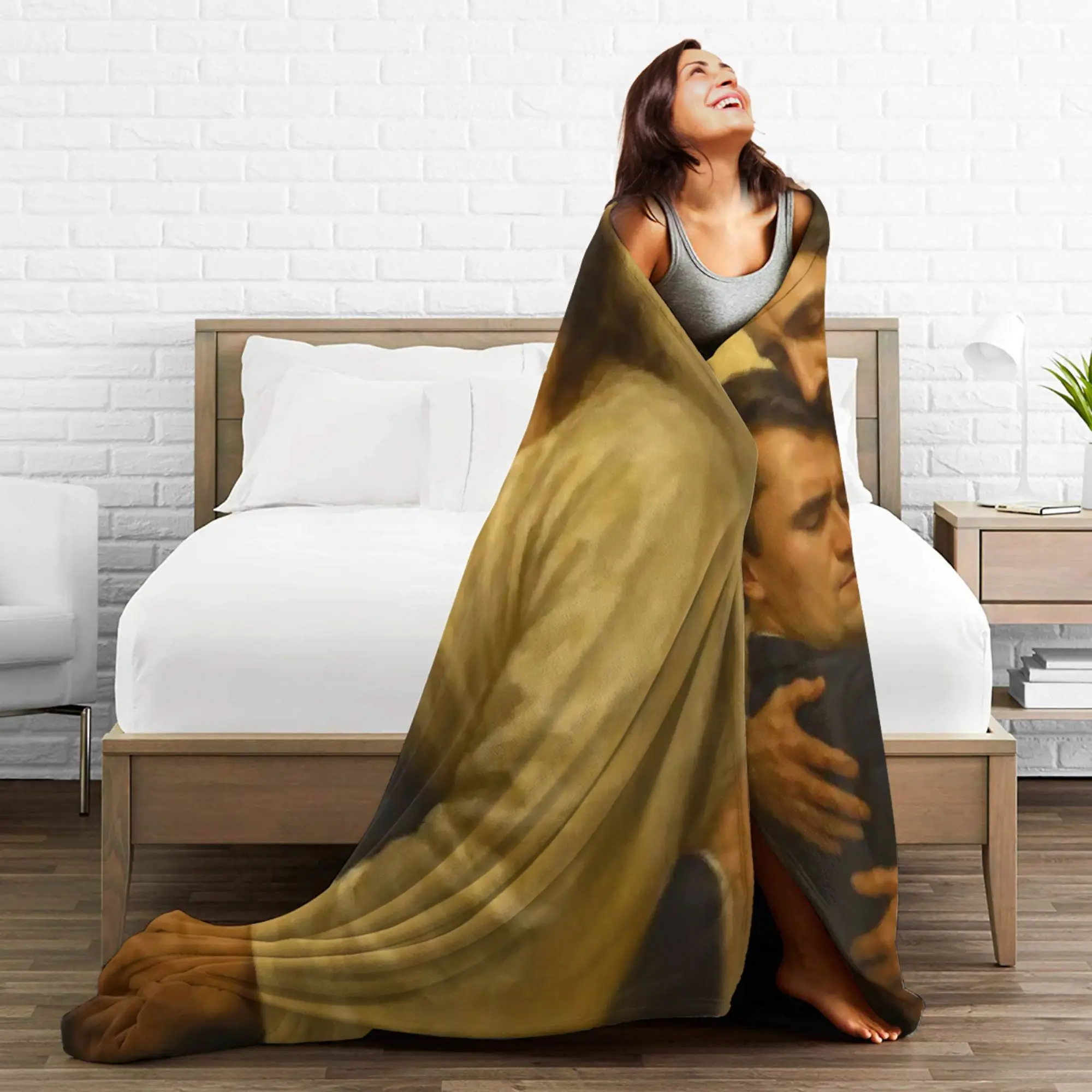 Super Soft Charlie Kirk Angelic Advocate Throw Blanket Premium Flannel Fleece Lightweight  Bed Blanket Cozy Fluffy Blankets