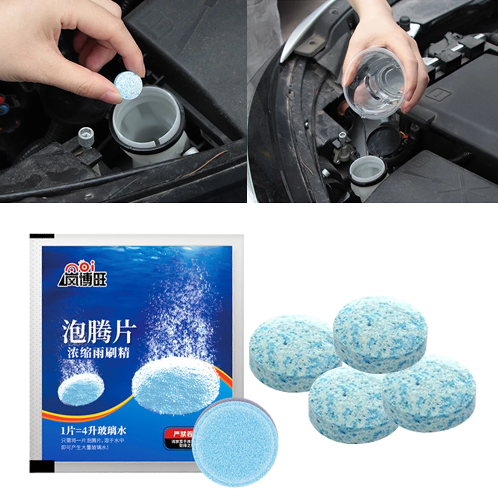 Auto Wiper Glass Solid Cleaning Car Windscreen Wiper Solid Cleaner Effervescent Tablets Cleaning Windshield Window Glass Cleaner