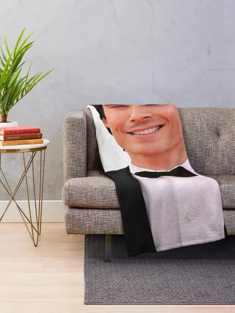 Ian Somerhalder (aka Damon Salvator) Throw Blanket Winter beds Designers for winter Blankets