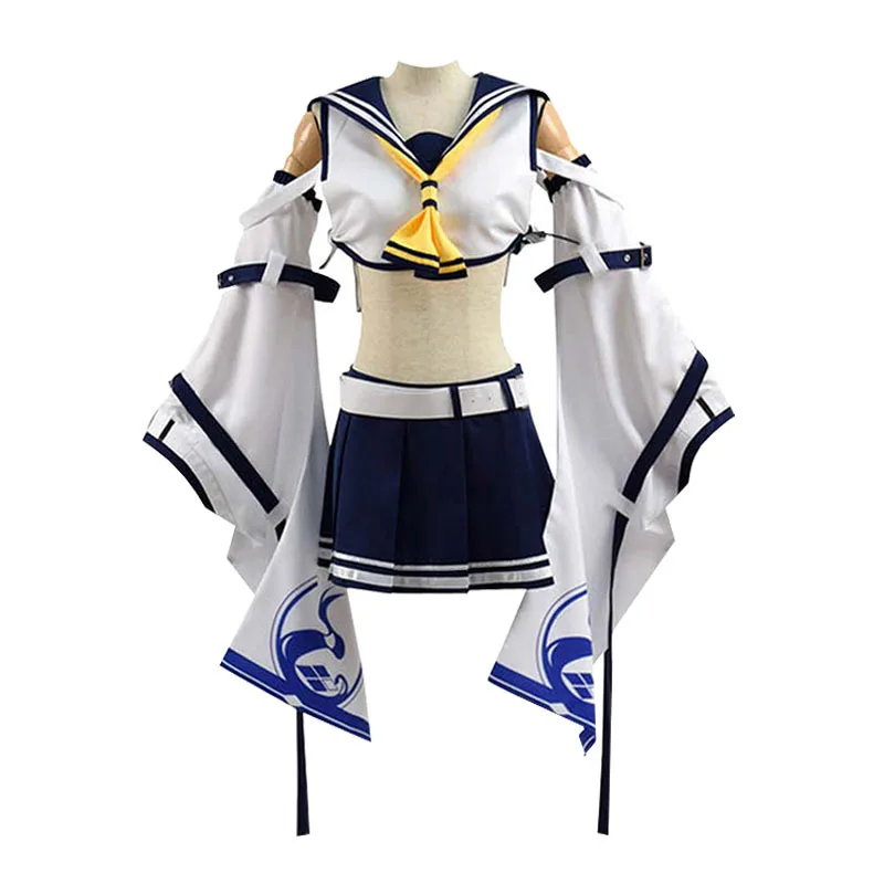 

Azur Lane Cosplay Costume Ijn Ayanami Top Dress Suit Girl Cute Party Outfit with Tie Belt Female Lovely Game Anime Uniform Suit