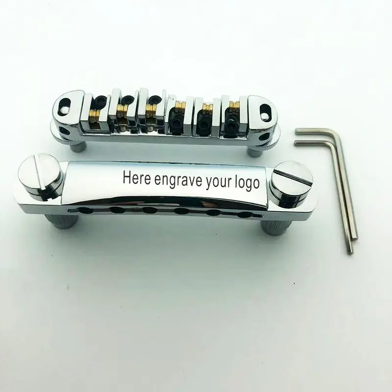 Locking Roller Bridge For EPI/Les Paul/SG 6 Strings Electric Guitar Personalized Logo Customization
